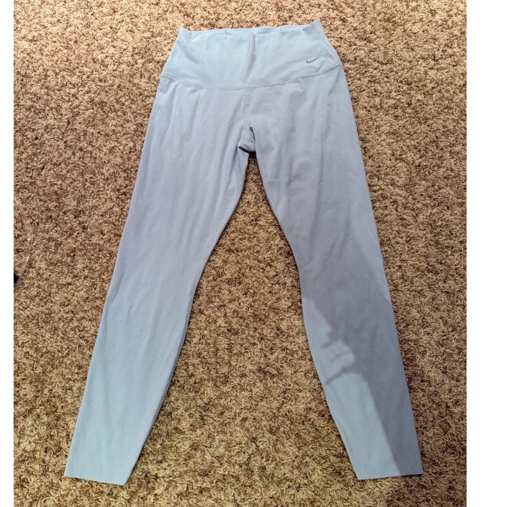 Nike Zenvy Dri-FIT High Waisted Leggings Light Blue Womens Medium‎ FN4097-440